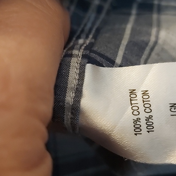 Untuckit Grey and Blue Plaid Casual Button Down Shirt 100% Cotton Size XLarge - Picture 6 of 7